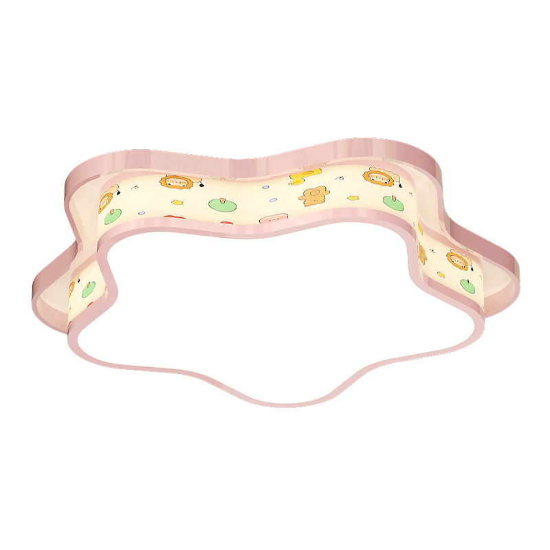 lámpara de techo de la habitación de los niños 2026 nueva estrella de dibujos animados de pentacos de espectro completo para proteger los ojos de niños y niñas lámpara de dormitorio principal 412L