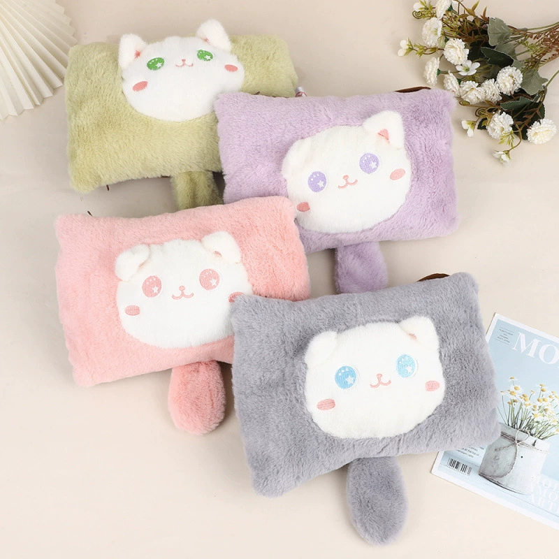 Explosion-proof detachable rechargeable water container, plush cute hand warmer