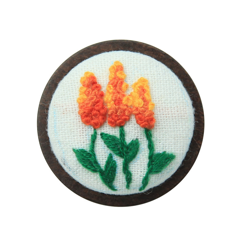 Bordado hecho a mano DIY creativo broche joyería de dibujos animados lindo insignia accesorios niños pareja regalo