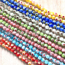 网络爆款千花琉璃珠人工琉璃 单花琉璃DIY饰品配件手链项链配饰