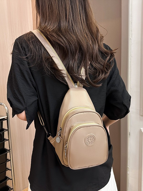 Mochila multiusos para mujer 2025 nuevo estilo tela Oxford ocio todo-fósforo viajes al aire libre mochila de cercanías bolso de pecho de mensajero image 3