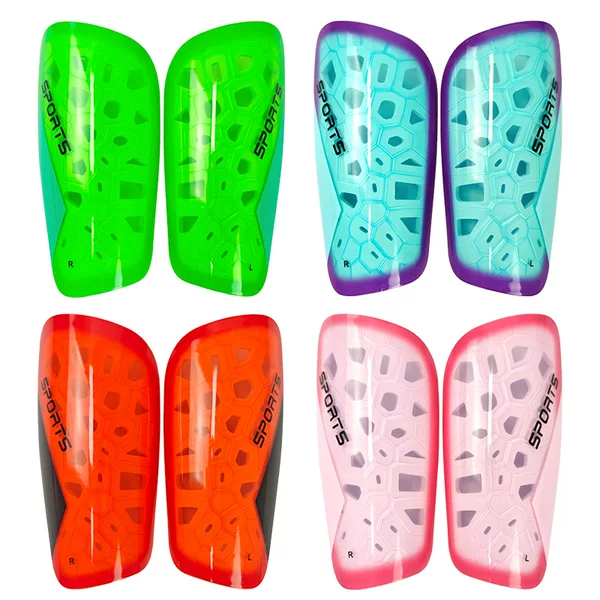 Cross-Border In-Stock Professional Football Shin Guards for Children, Suitable for Competition and Training, with Thickened Cushioning, Breathable Insertable Pads, and Foot Protection
