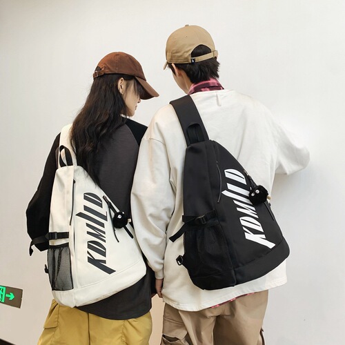 Crossbody bag for men and women, same style student school bag, large capacity junior high school student backpack, trendy Korean version for students, dropshipping