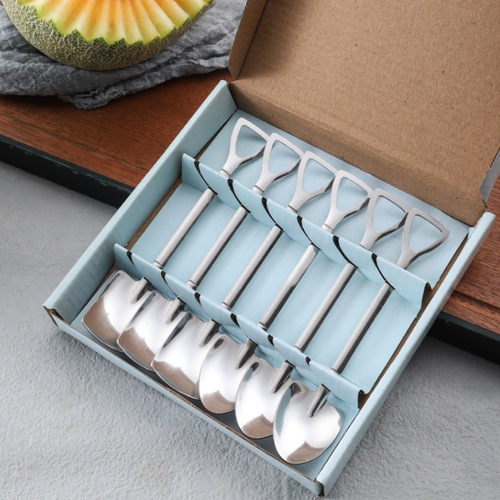 Stainless steel spoon, shovel spoon, watermelon spoon, Internet celebrity creative high-end shovel spoon, snow cream dessert spoon, soup spoon, stirrer spoon