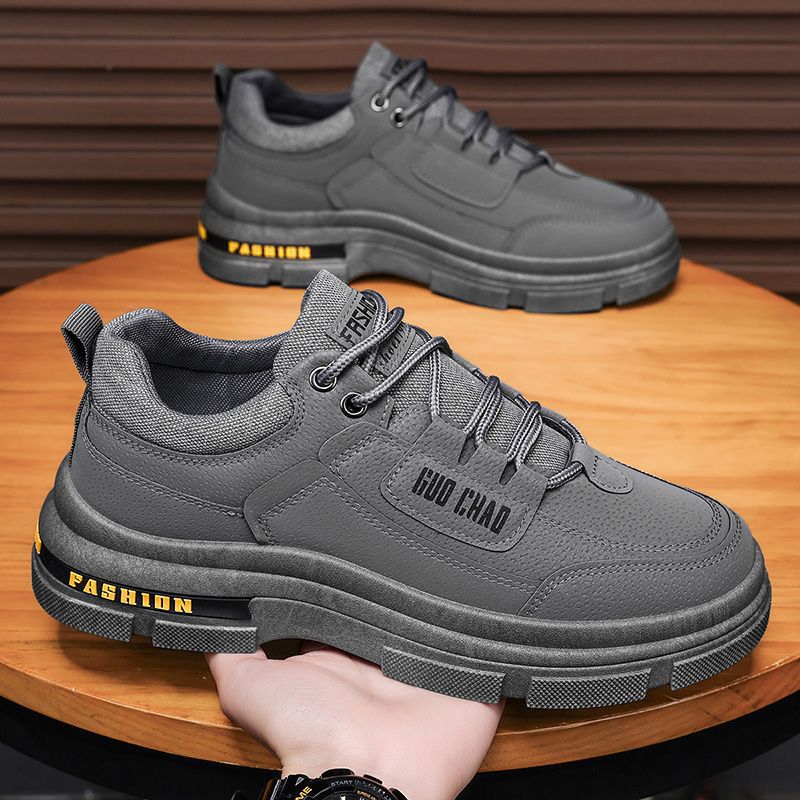 Botas Martin zapatos de hombre invierno impermeable y antideslizante deportivo de ocio de construcción de trabajo de trabajo de herramienta baja zapatos de protección contra el desgaste