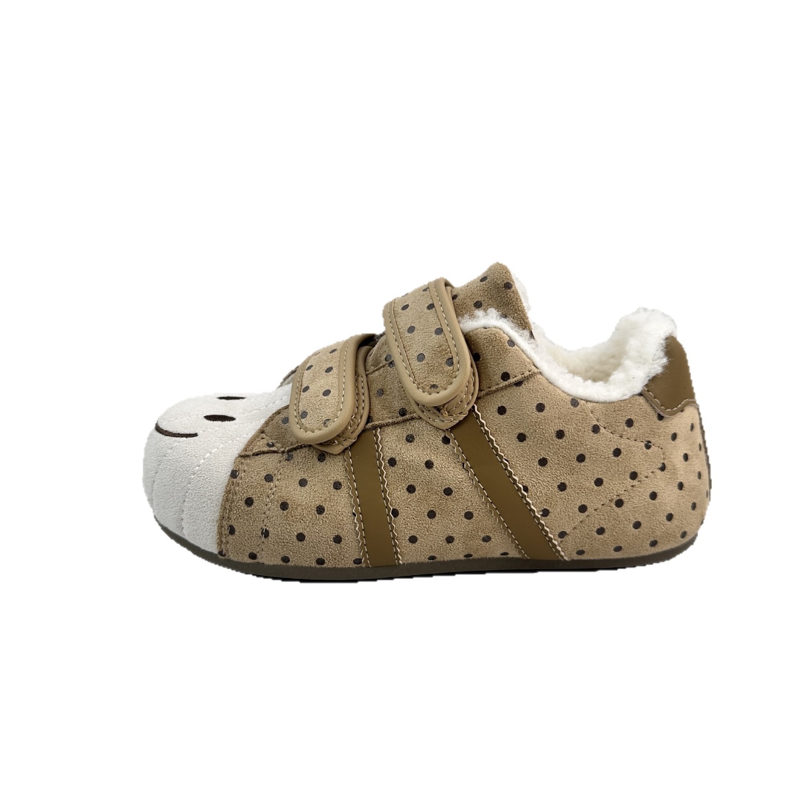 Far Wave retro velcro zapatos de capacitación sonriente arte skate caliente 2025 invierno zapatos de algodón universal