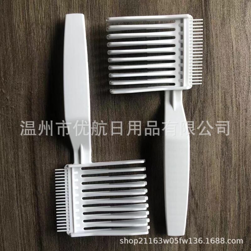 ブレンドフレンドフェードコームメンズヘアカットコームグラデーションコームオイリーヘアノギスコームロングハンドルバリカンコーム|undefined