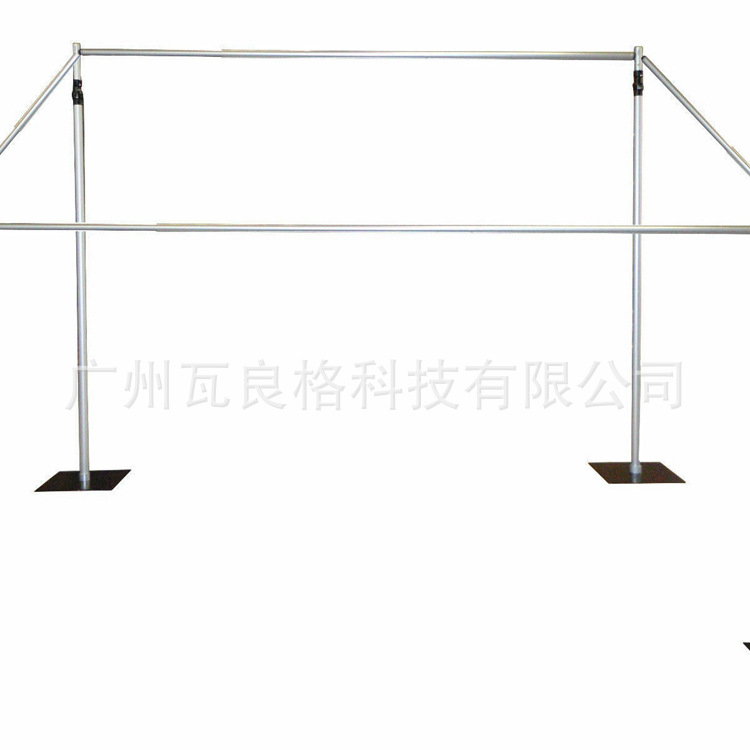 直播验厂窗帘架活动派对7ft-12ft易装镀锌可调节窗帘架移动背景