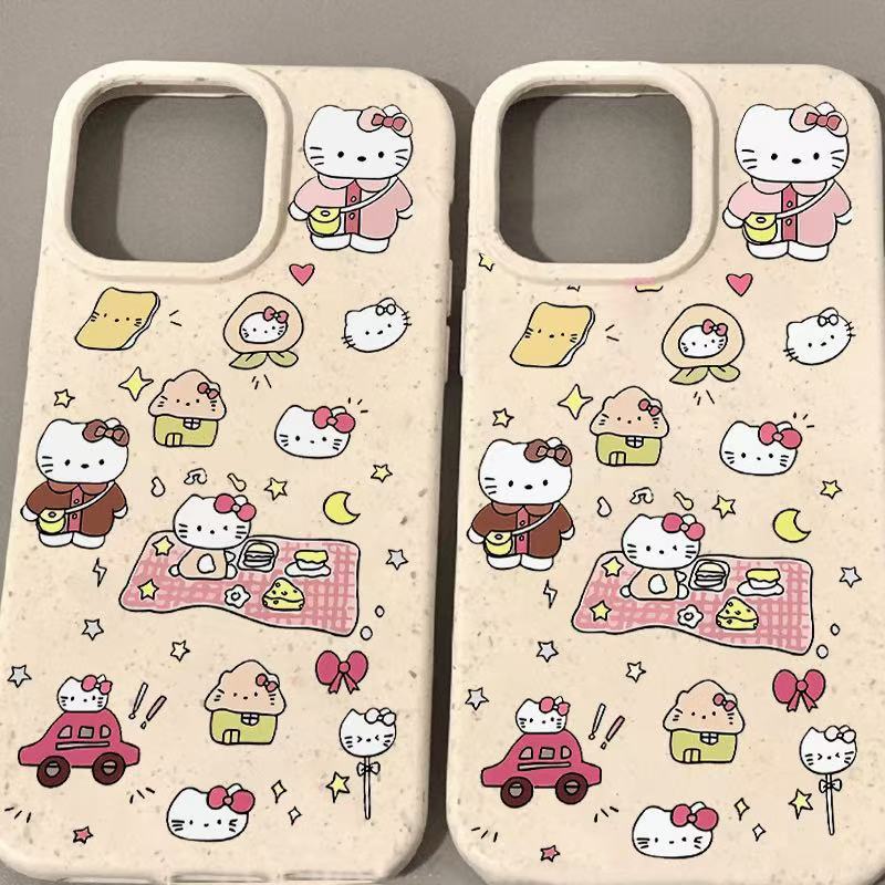 Lindo aplicable Apple 16 funda para teléfono móvil iPhone15ProMax femenino 13/12/11/xr funda blanda 14pro Japón y Corea del Sur