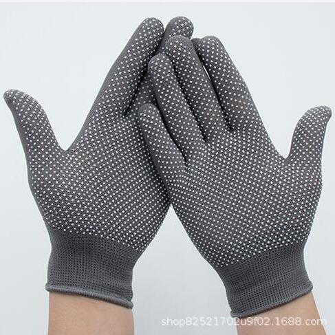 Thin gloves for women, summer sun protection, tea picking, labor protection, point gluing, anti-slip, two-finger half-finger outdoor men's two-finger touch screen 