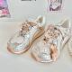 Shoelace Buckle Shoe Flower Decoration Ballet Sports Forrest Gump Shoes Women's Decorative Training Shoes Decoration Accessories Bear Doll Pendant Shoe Flower