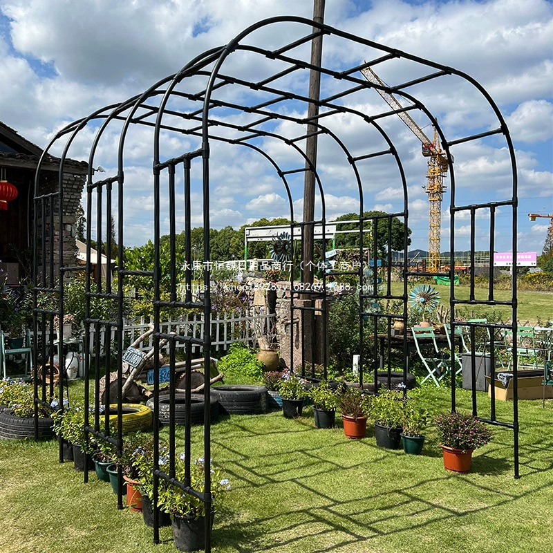 Подставка для цветов в форме арки, подставка для винограда, открытый двор, рамка для вьющихся роз, кронштейн для вьющихся роз, подставка для виноградной лозы, опорный стержень для растений