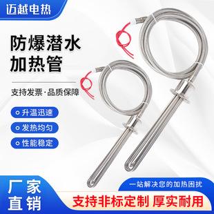 Explosion-Proof Industrial Water Tank Electric Heating Tube Pool High-Power 380V Submersible Heating Tube Temperature Control Cattle and Sheep Sink Heating Rod