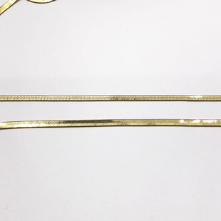 Blade Chain Flat Snake Korean Sup Flat Snake Bone Factory Wholesale Semi-Finished Chain Copper Chain
