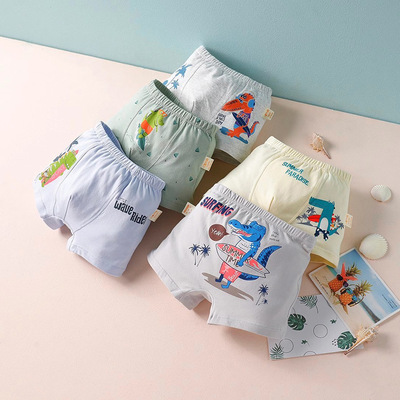 Cotton children Underwear Boy baby pure cotton Boxer The little boy triangle Four shorts Cotton shorts Children