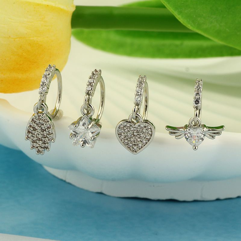 Pointed titanium steel lip stud product view