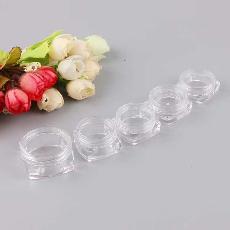 美甲饰品空盒小圆瓶方瓶装饰品亮粉亮片等收纳盒厂家直销 批发