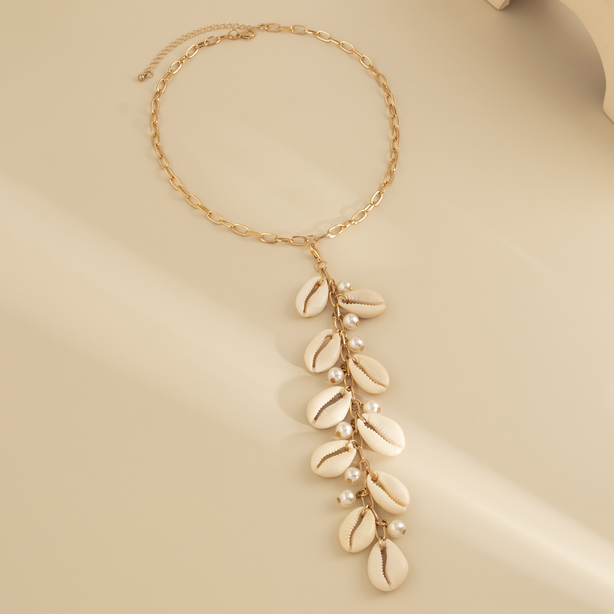 Vacation Shell Iron Pearl Womenu0027S Pendant Necklace