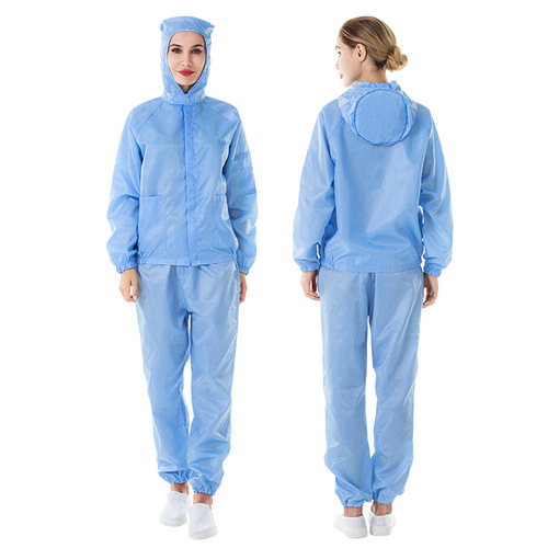 Dust-proof, clean and dust-free split food workshop work clothes, multi-color optional dust-proof, anti-static hooded split clothes