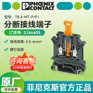 Phoenix Terminal Block Tb 4-Mt-P/3246405 Break Terminal Block Original Factory Direct Delivery