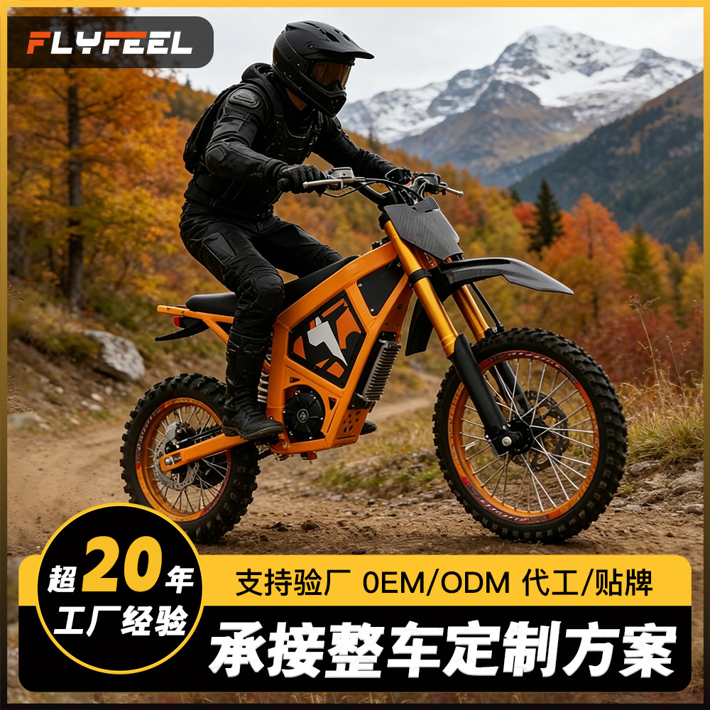 Motocicleta eléctrica cruzada europea y americana 72V2000W de alta potencia Kaisai litio motocicleta eléctrica de montaña cruzada