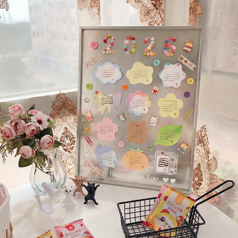 Xiaohongshu Style DIY Magnetic Stainless Steel Decorative Painting Fridge Magnet 2026 Photo Wall Living Room Entrance Wall Art Xiaohongshu Style DIY Magnetic Stainless Steel Decorative Painting Fridge Magnet 2026 Photo Wall Living Room Entrance Wall Art