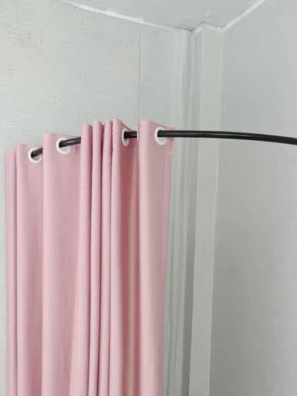 Wrought Iron Clothing Store Fitting Room Rod Right-Angle Curtain Rod Clothes Rod Curved C Rod Shower Curtain Rod U-Shaped Rod L Rod