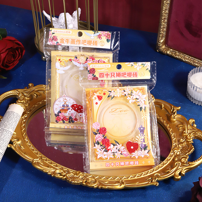 FuTumelo bar acrílico ladrillo doce constelaciones 12 chicas de dibujos animados decoración de ladrillo de almacenamiento de 58mm