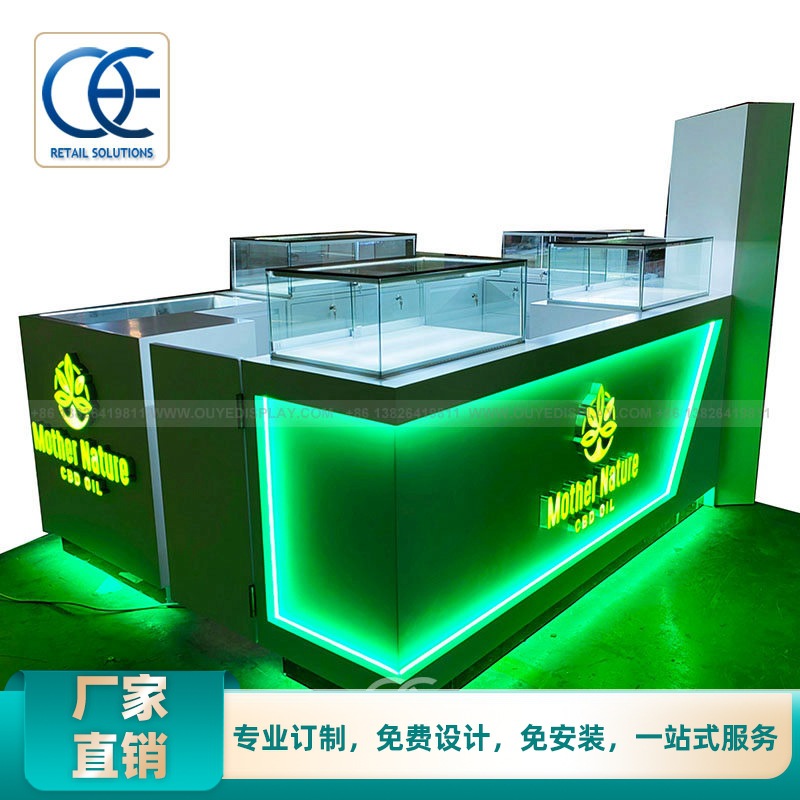 潮流烟柜展台烟柜处理价便利店收银台金属玻璃陈列架展架厂家直销