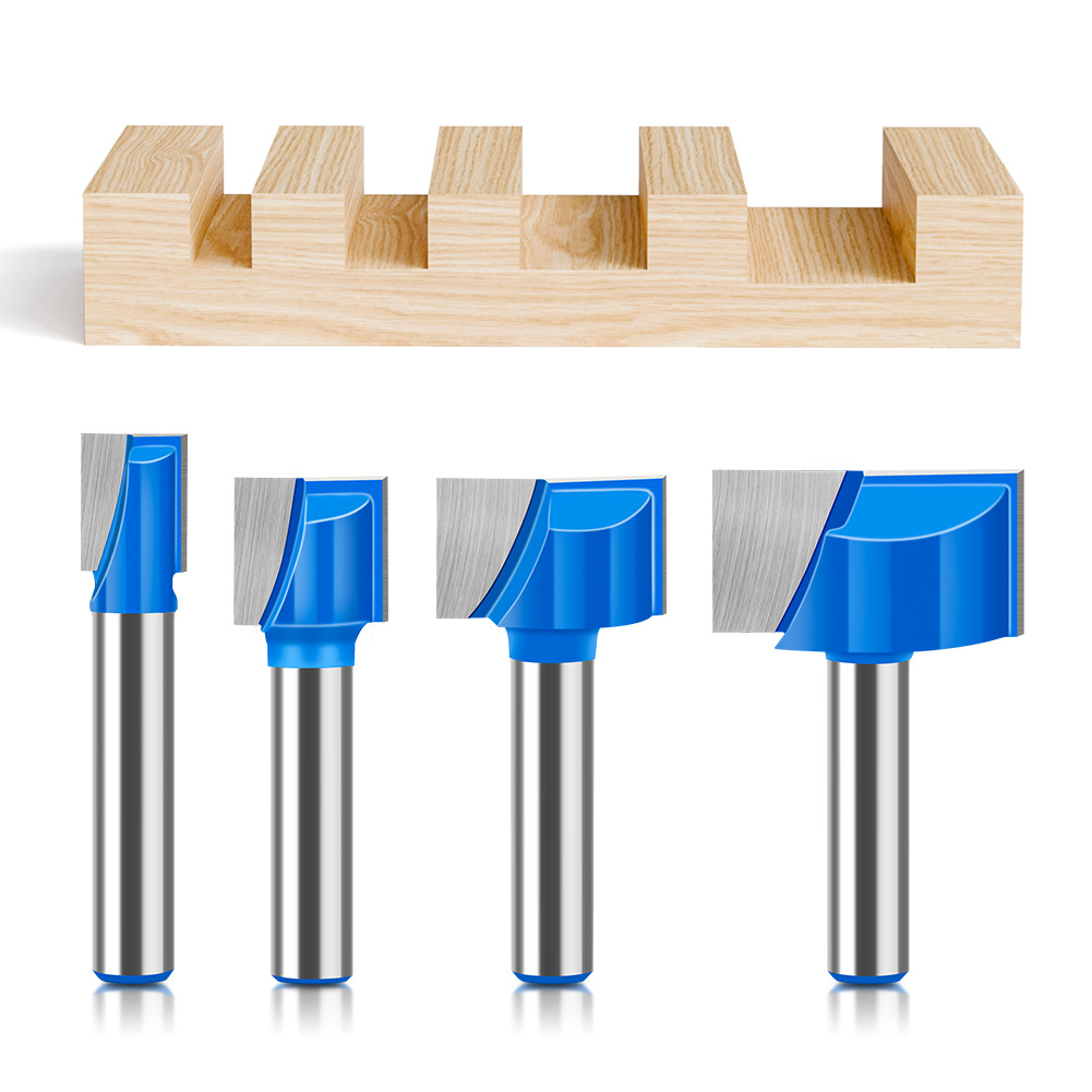 Mango de 8mm exportado a Rusia Amazon AliExpress máquina de grabado máquina de recorte cuchillo de limpieza de fondo plano 10-32mm azul