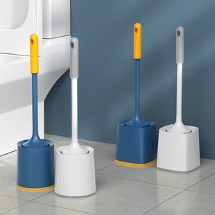Household Toilet Brush Toilet Cleaning Toilet Special Cleaning Brush suit Wall Hanging Punch-free Plastic Wall Hanging Brush