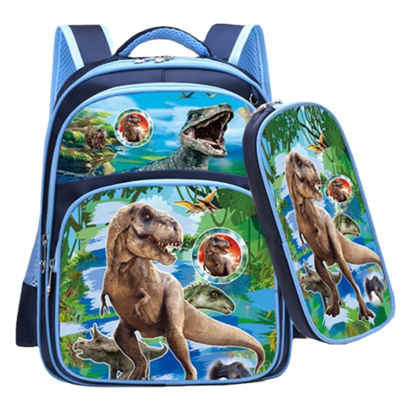 Schoolbag for primary school children boys and girls 1-3-6 grade burden reduction Ridge protection backpack cartoon backpack