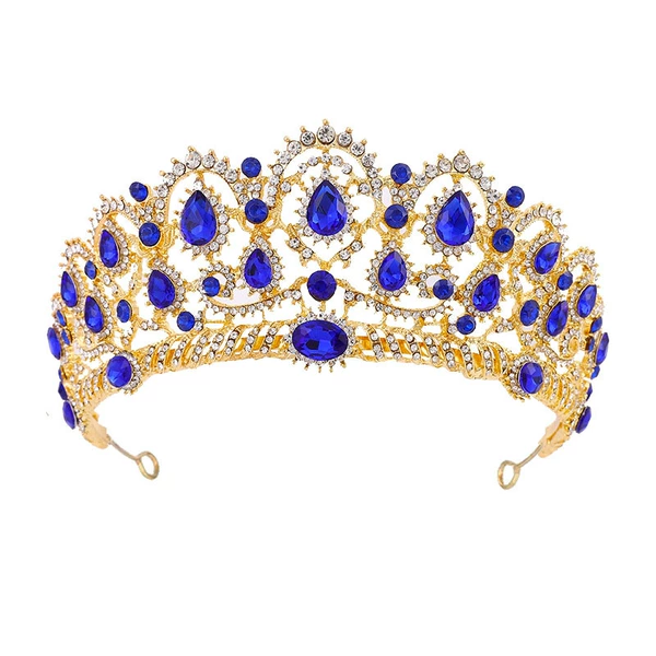 Golden bottom-blue diamond