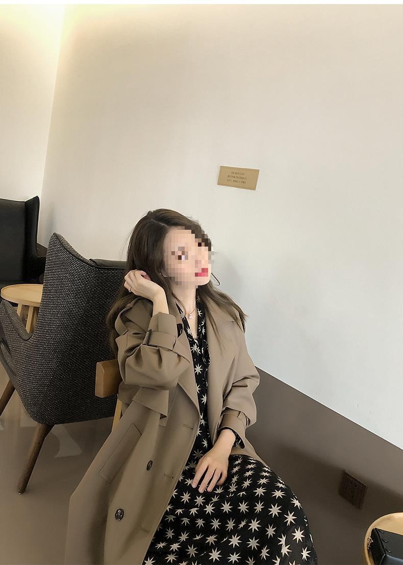 Eleganter Damen Trenchcoat Für Den Herbst Mittellang Fallend_voghion.com