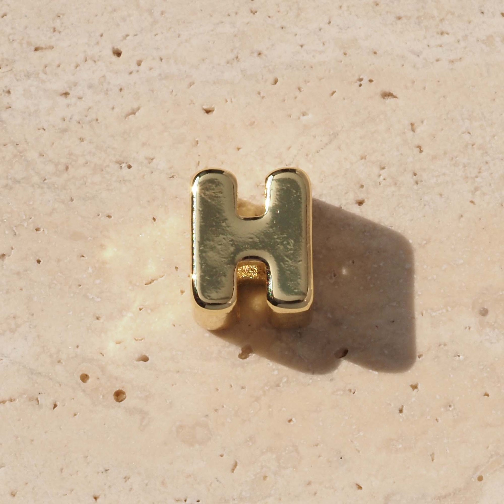 Gold Plated Initial Letter Pendant Necklace Simple Diy Jewelry_voghion.com