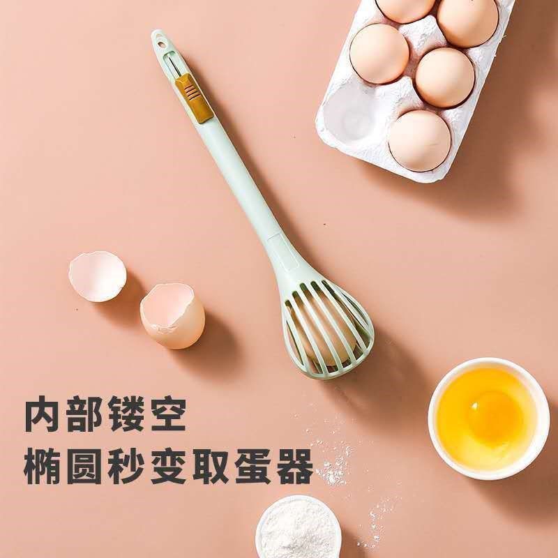 多功能手动打蛋器食物夹厨房捞鸡蛋三合一搅拌棒镂空沥水捞面漏勺|undefined