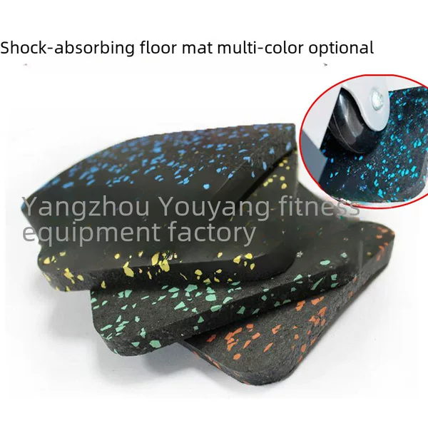 Cross-border Direct Supply Treadmill Shock Absorbing Mat Sound Insulation Cushion Floor Mat Gym Floor Mat Color Point Rubber Mat Furniture Foot Mat