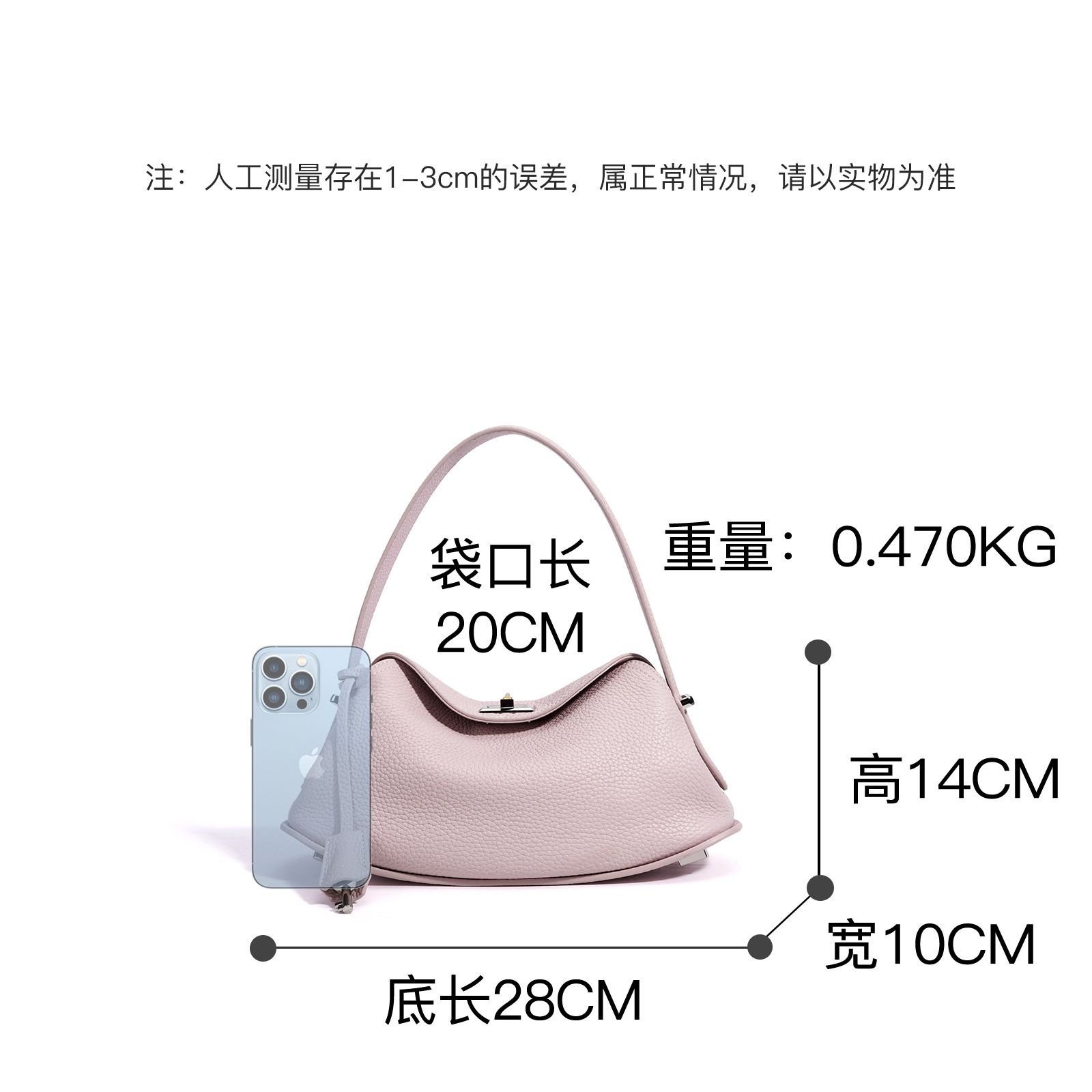 2026 Early Spring Collection Genuine Leather Women's Bag Top Grain Cowhide New Minimalist Niche Design Crossbody Bag High-End Shoulder Bag - Thumbnail 4