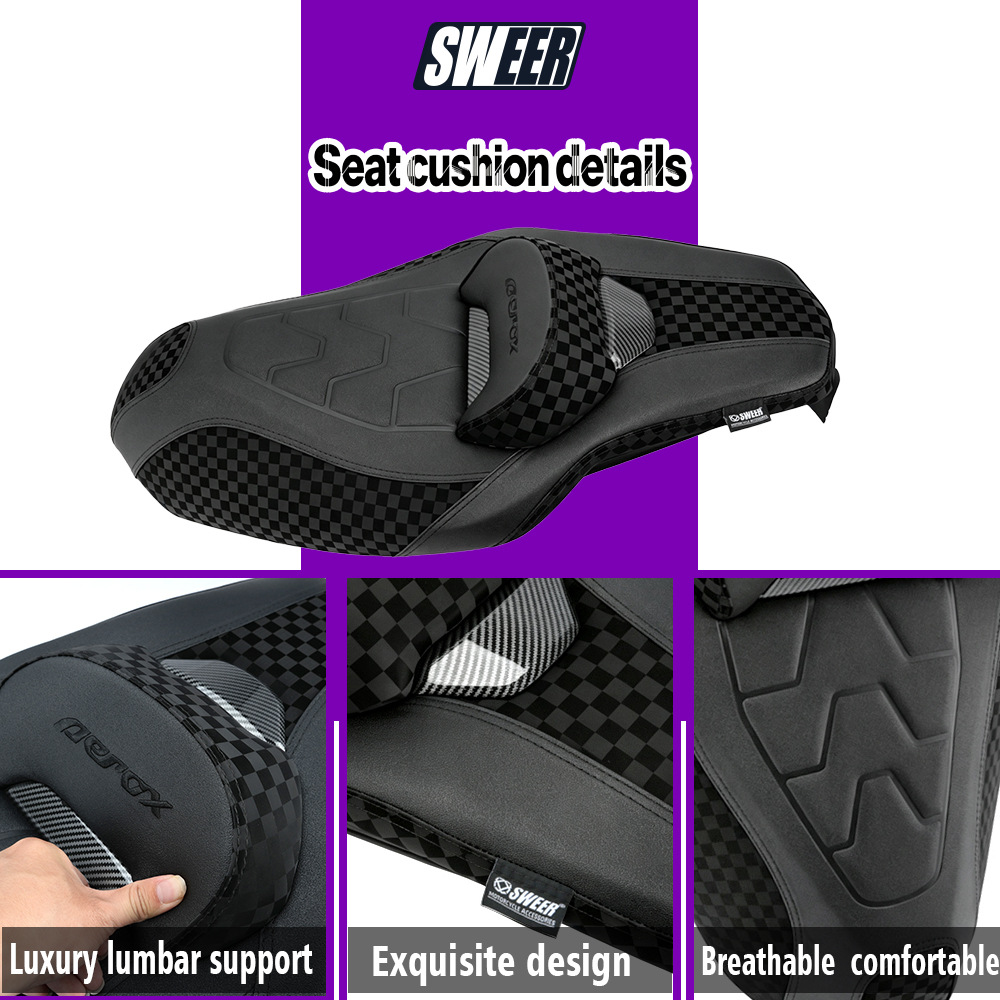 Suitable for 20-24 Yamaha AEROX155 motorcycle modification accessories, seat cushion with backrest seat assembly
