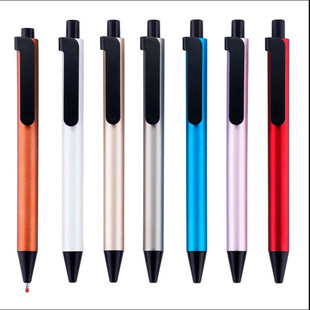 New Factory Direct Supply Spray Paint Press Ballpoint Pen Qr Code Pen Advertising Production Logo Pen Metal Pen Signature Pen
