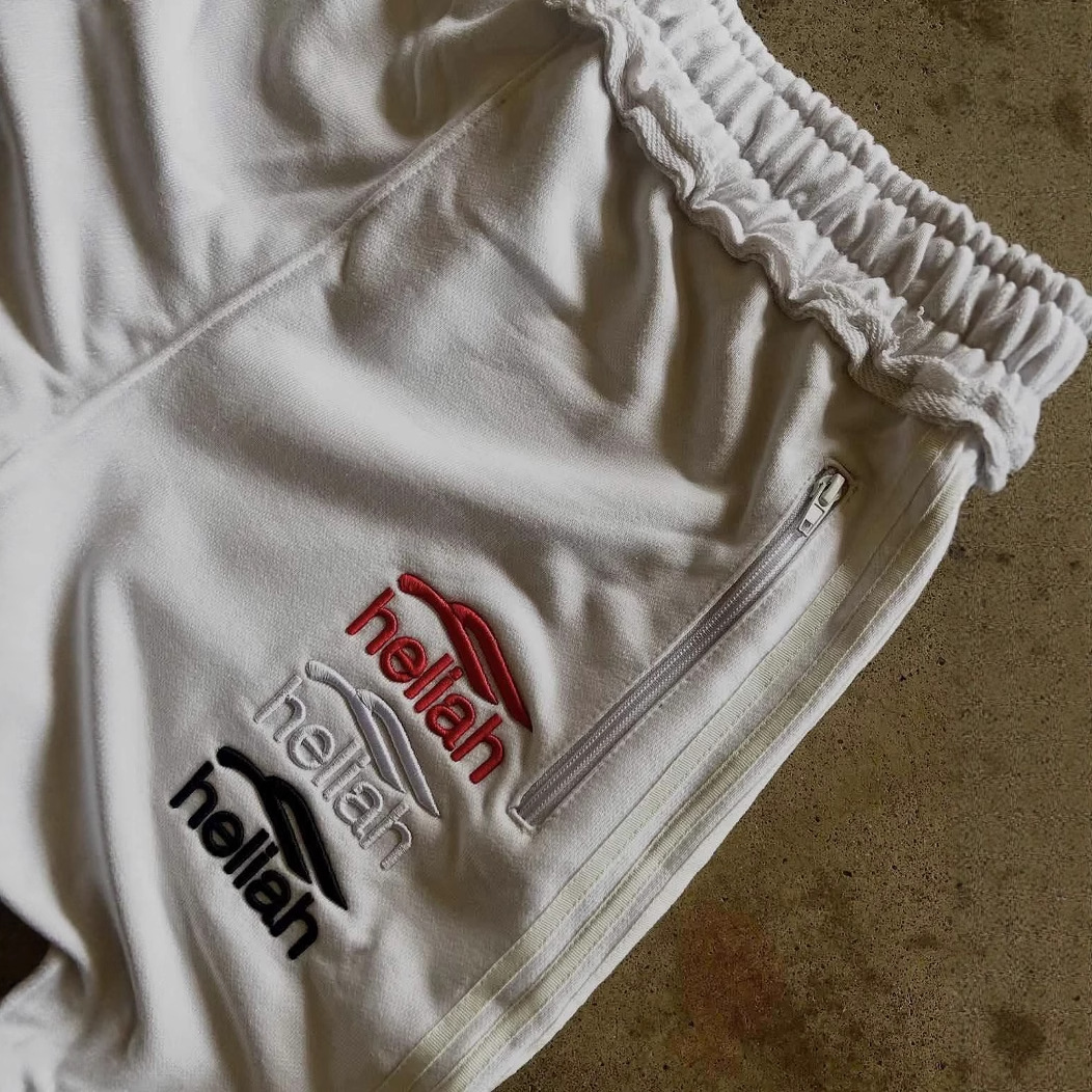 Pantalones deportivos unisex de estilo hip-hop, holgados, casuales, de pierna ancha y largos, con bordado de letras simple, estilo europeo y americano, para la moda transfronteriza de Amazon.