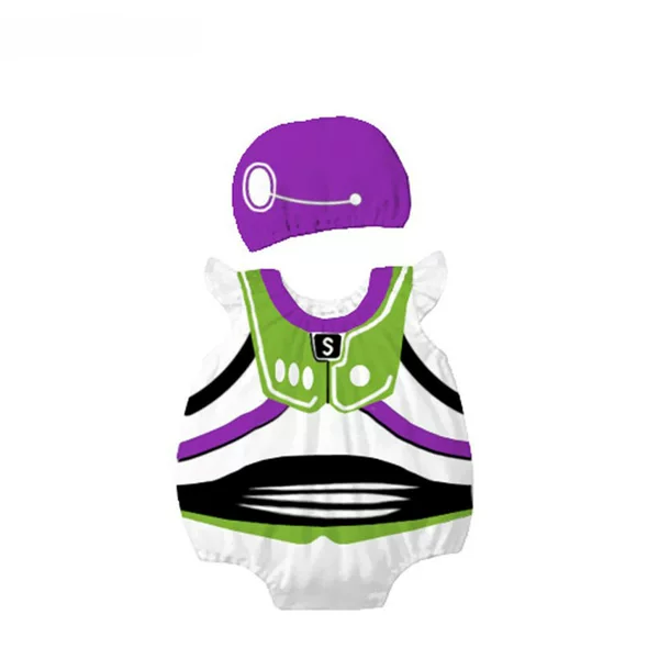 Cartoon Infants and Kidsren's Clothing for Men and Women, Buzz-Shaped Hooded Hoodies, European and American Summer Babykids