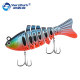 Multi Jointed Fishing Lures 7 Colors Hard Swibaits Fresh Water Bass Swimbait Tackle Gear