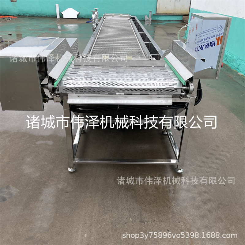 蔬菜杀青漂烫线巴式漂烫流水线设备香菇漂烫蒸煮机中药材杀菌机器