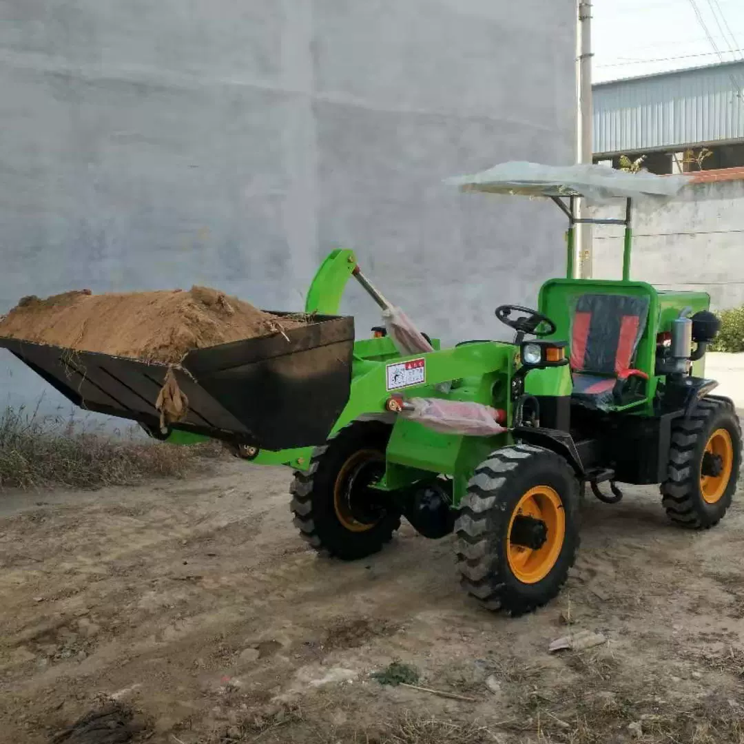 生产电动四驱铲车多功能小型装载机装载机械养殖场小铲车