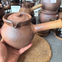 传统老式柴烧大茶罐带盖土陶粗陶沙罐可明火网红围炉煮茶款