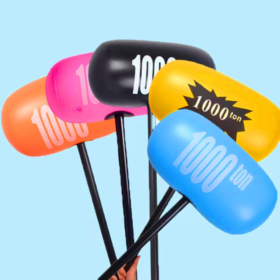 Large inflatable jack hammer color inflatable toy thousand ton hammer large inflatable cartoon jack hammer stall wholesale