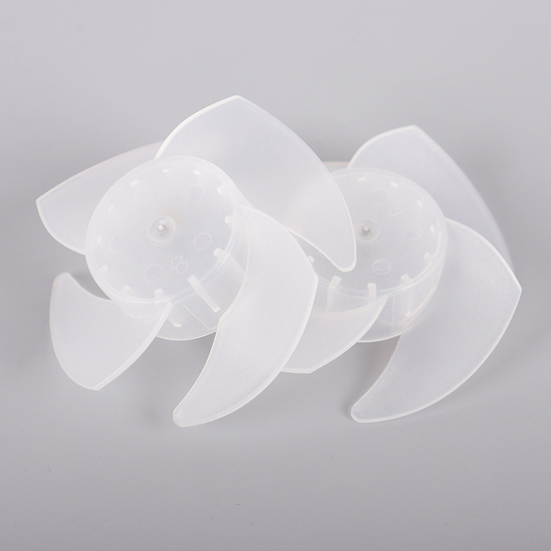 プラスチック四叶57mmつや消し半透明小风叶ブラシレスppプラスチック扇叶手持ち小扇叶|undefined
