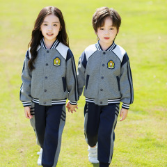 幼稚園服春秋服三点セット小学生制服純綿運動会秋冬子供クラス服セット