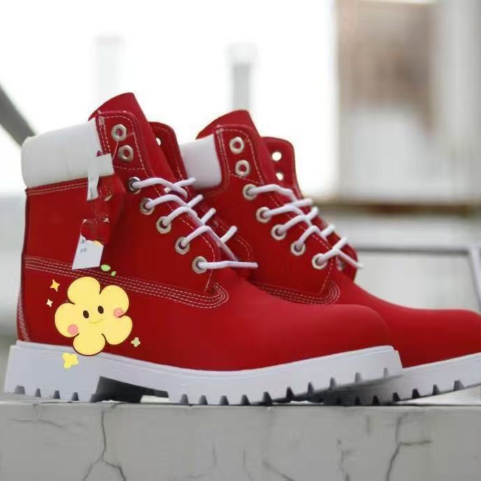 莆田纯原天伯伦大黄靴10061W牛皮男女情侣款马丁靴防水户外高帮鞋